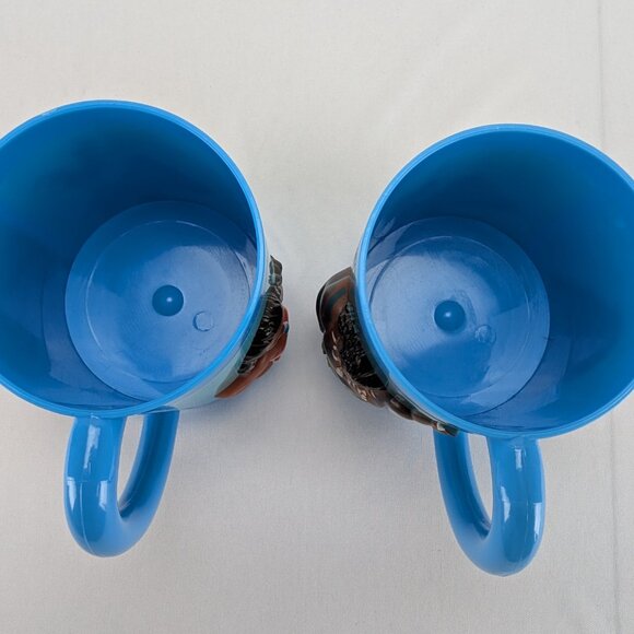Disney Moana Plastic Mug Set of 2 Kids Handled 3D Characters Blue Reusable - Picture 5 of 12